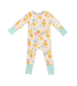 Good Vibes Daisy Bamboo 2 Way Zipper Romper Coverall