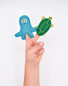 Finger Puppet - Octopus & Turtle Set
