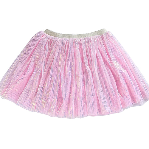 Sequin Ballerina Tutu Skirt in Soft Pink