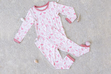 Designed on Maui - Cotton Candy Seaside Long Sleeve Kids Two-Piece Pajama Set