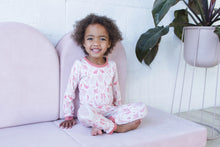 Designed on Maui - Cotton Candy Seaside Long Sleeve Kids Two-Piece Pajama Set