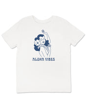 4yrs, 6yrs Aloha Vibes Vintage Tee in White