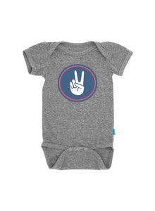 6mos - Right On Onesie in Heather Gray