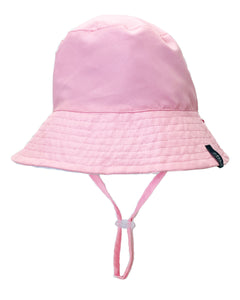 Large (4yrs-8/10yrs) REVERSIBLE Suns Out Bucket Hat in Fairy Tale Pink