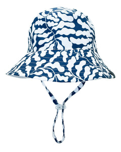 8-14Yrs - REVERSIBLE Suns Out Bucket Hat in Kelp