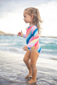 12yrs - Wave Chaser Surf Suit in East Cape Stripe