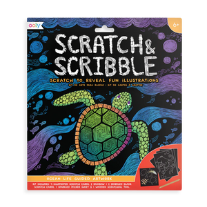 Scratch and Scribble Art Kit- Ocean Life