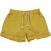 5yrs, 12yrs Brynlee Ruffle Shorts - Gold