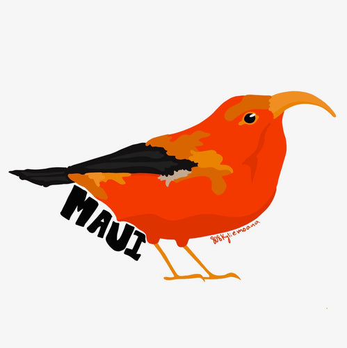 ʻIʻiwi Bird Sticker