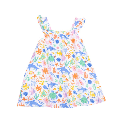 Colorful Reef Organic Cotton Muslin Sundress