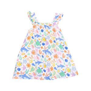 Colorful Reef Organic Cotton Muslin Sundress