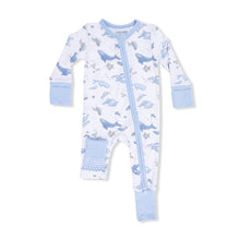 Watercolor Blue Whales 2 Way Zipper Romper Coverall