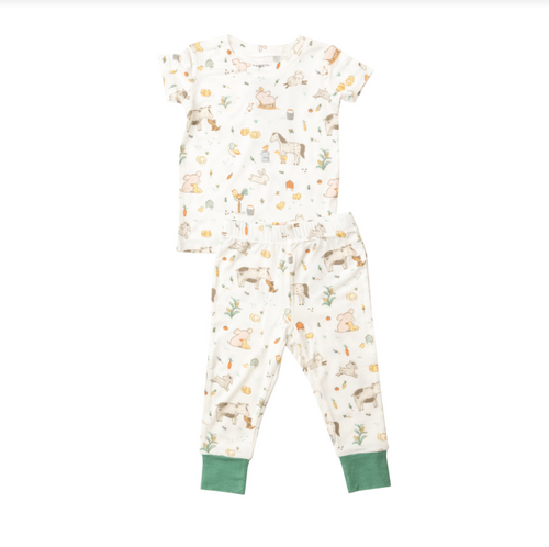 Farm Babies Bamboo Short Sleeve Lounge Wear Pajama Set