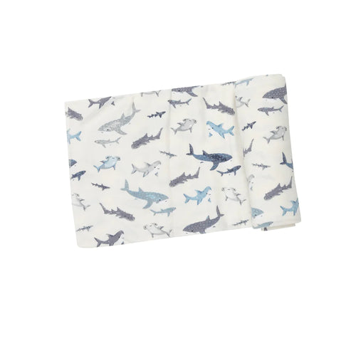 Sharks Bamboo Swaddle Blanket