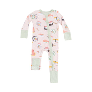 Sushi Pink 2 Way Zipper Romper Coverall
