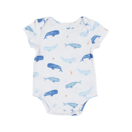 Whale Hello There Bamboo Bodysuit Onesie