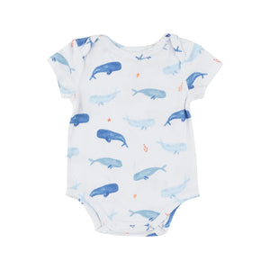 Whale Hello There Bamboo Bodysuit Onesie