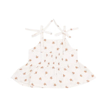 Bitty Blooms Organic Cotton Muslin Peplum Tank and Smocked Waist Pants (2 pc set)
