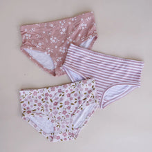 Girls Underwear 3-Pack in Blush Blooms Multi
