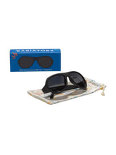 Jet Black Aviator Sunglasses