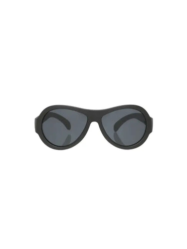 Jet Black Aviator Sunglasses