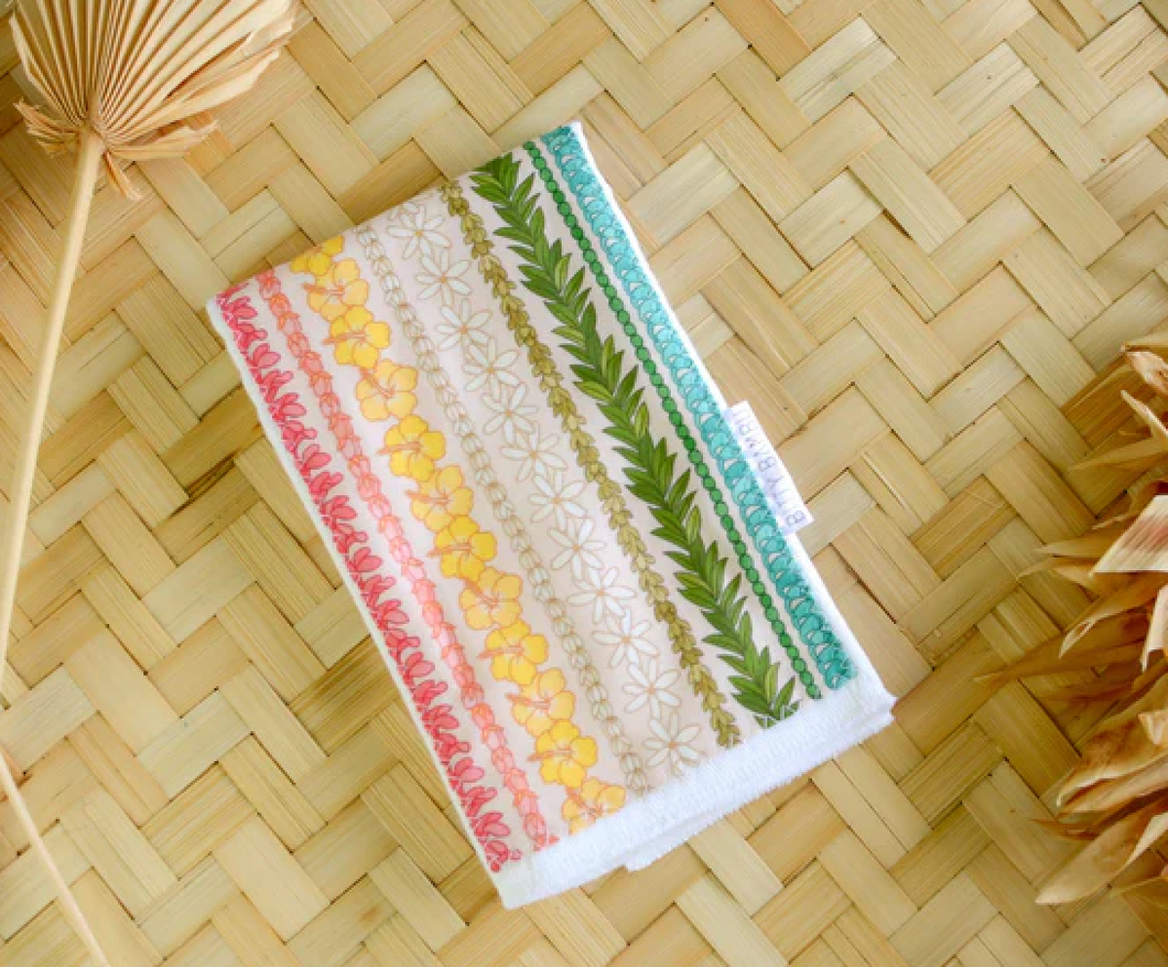 MADE IN HAWAII Burp Cloth - Rainbow Lei