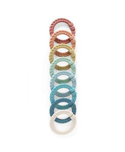 Bitzy Bespoke™ Ritzy Rings Linking Ring Set - Rainbow