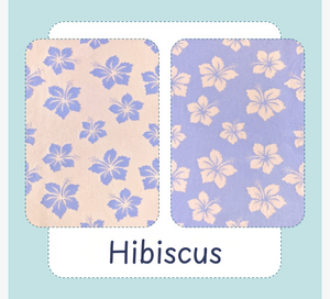Purple Hibiscus Bliss Blanket 56x78"