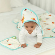 Island Mixed Plate Hooded Towel and Wash Cloth Set