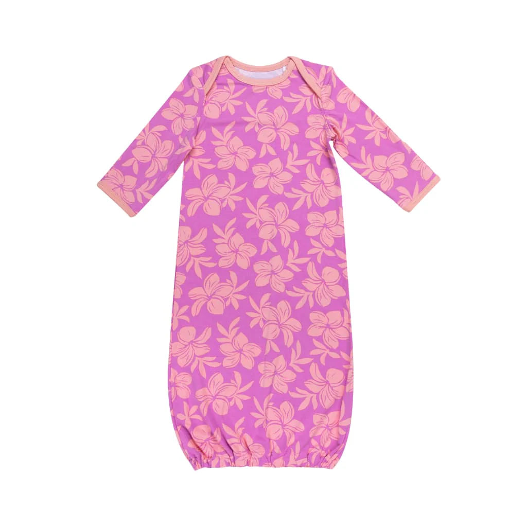 Sunrise Blooms Baby Bamboo Layette Gown