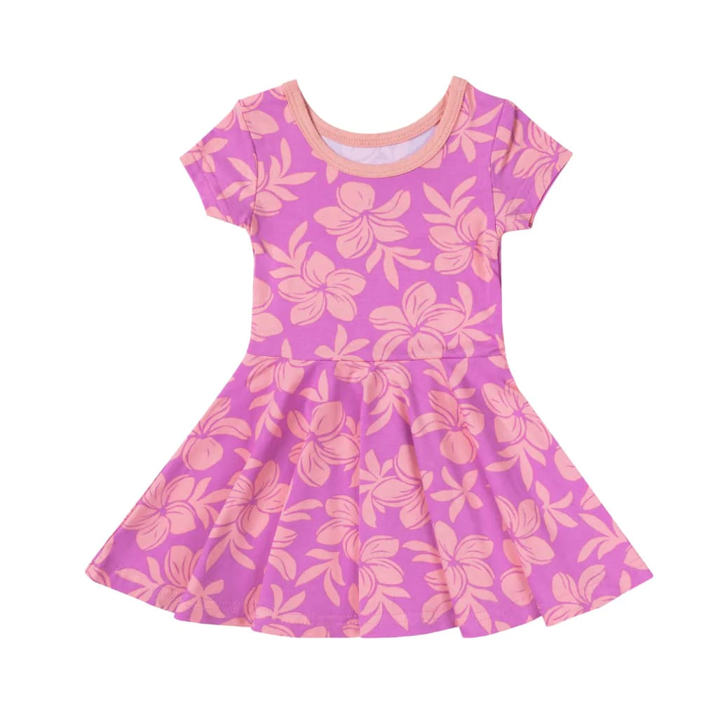 2yrs Sunrise Blooms T-Shirt Twirl Dress