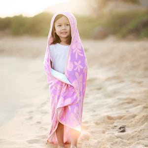 Sunrise Blooms Hooded Towel and Wash Cloth Set