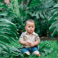 Toasted Monstera Bamboo Polo Shirt