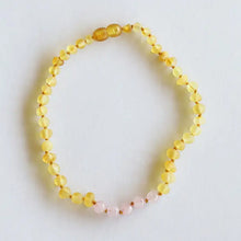 Raw Honey Baltic Rose Quartz || Necklace
