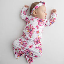 Hibiscus Kiss Baby Bamboo Layette Gown