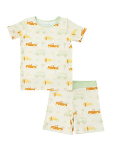 Beach Bound Short Sleeve Kids Two-Piece Pajama Set