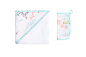 Duke Hooded Towel and Wash Cloth Set