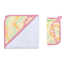 Lei Day in Sand Hooded Towel and Wash Cloth Set