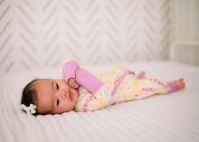 Lei Day in Sand Newborn Kimono Wrap Coverall