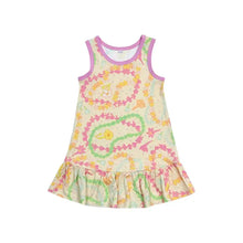 Lei Day in Sand Ruffle Hem Tank Top Dress