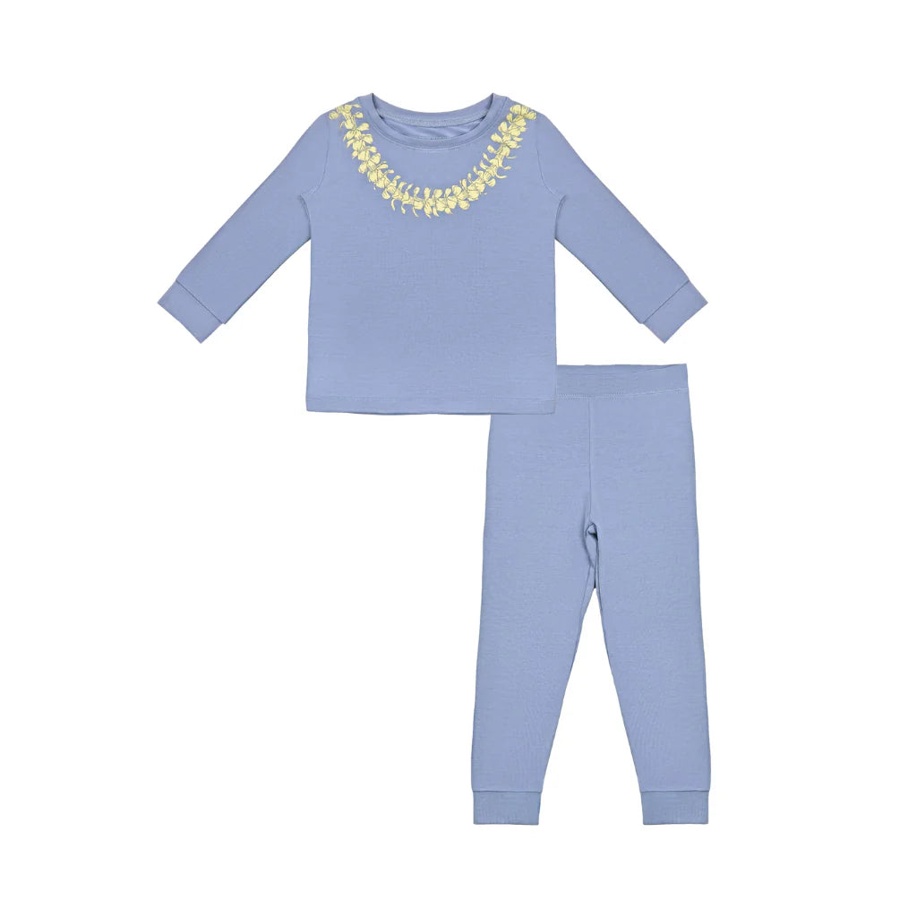 Lei Pua Kenikeni Long Sleeve Kids Two-Piece Pajama Set
