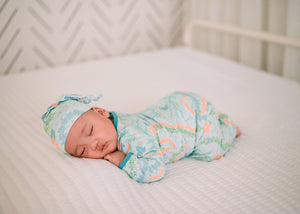 Lei Stand Baby Bamboo Layette Gown 0-3mos