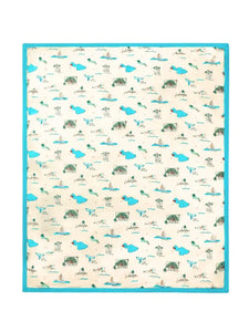 Maui Strong Hawaiian Bamboo and Cotton blend Throw Blanket