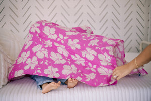 Salina Hawaiian Aloha Theme Bamboo Cotton blend Blanket