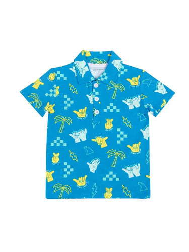 Shaka Code Bamboo Kids Polo Shirt