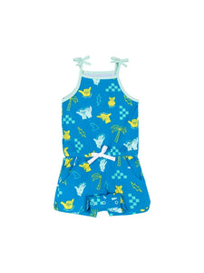 Shaka Code Girl Shortie Kids Bamboo Romper