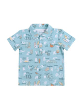 Surfing ABCs Bamboo Kids Polo Shirt