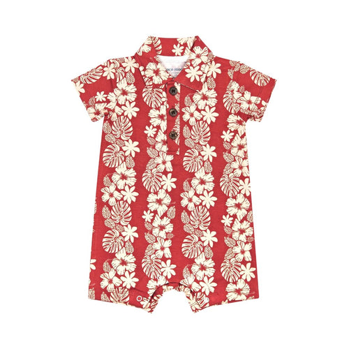 Vintage Aloha Baby Polo Romper