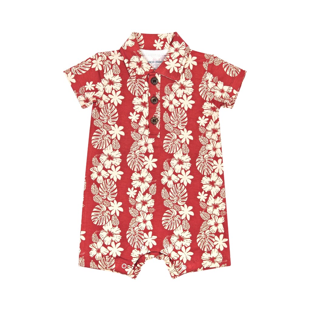 Vintage Aloha Baby Polo Romper