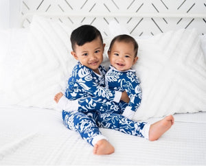 Vintage Pareo Long Sleeve Kids Two-Piece Pajama Set